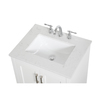 Elegant Decor 24 Inch Single Bathroom Vanity In White VF17024WH